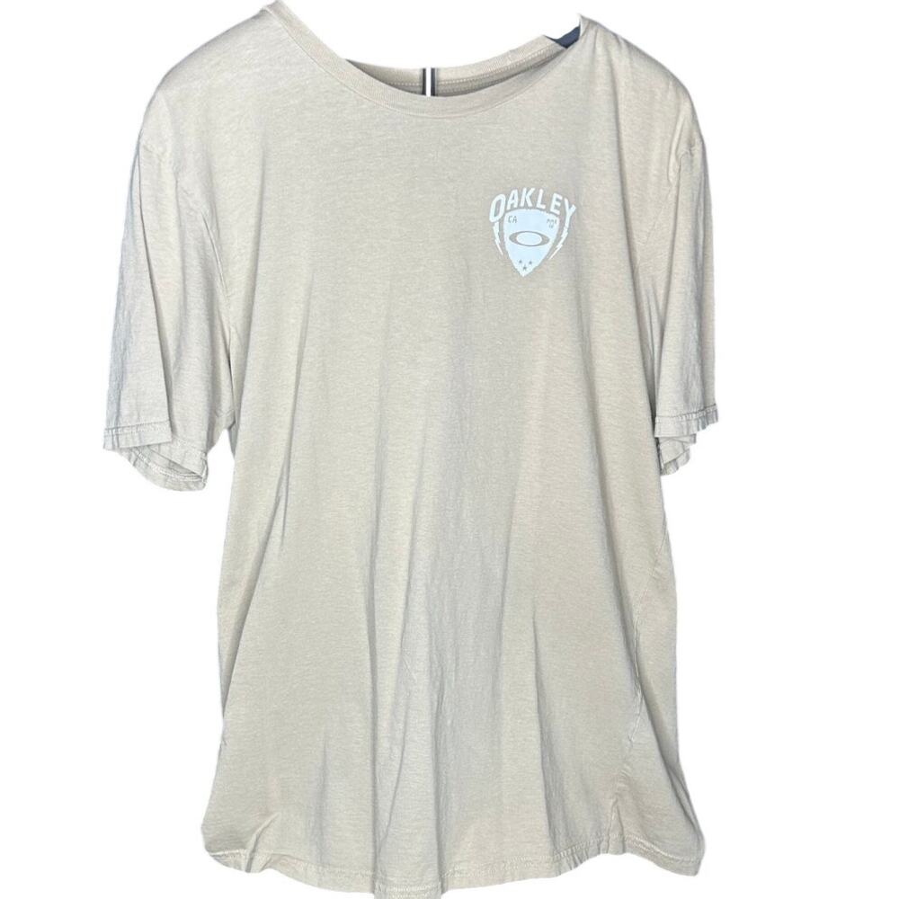 Oakley SI Strong mens t-shirt in tan color size xl